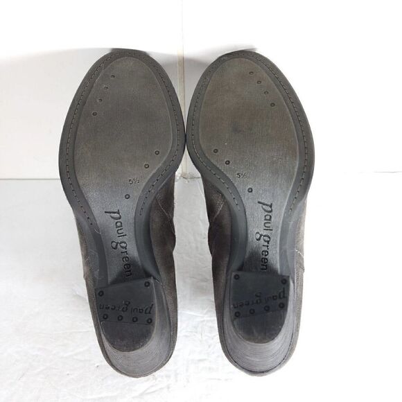 Paul Green Women's Delgado Uk5,5 US 8 Gray Suede Side Zip Ankle Booties Boots - Picture 12 of 15